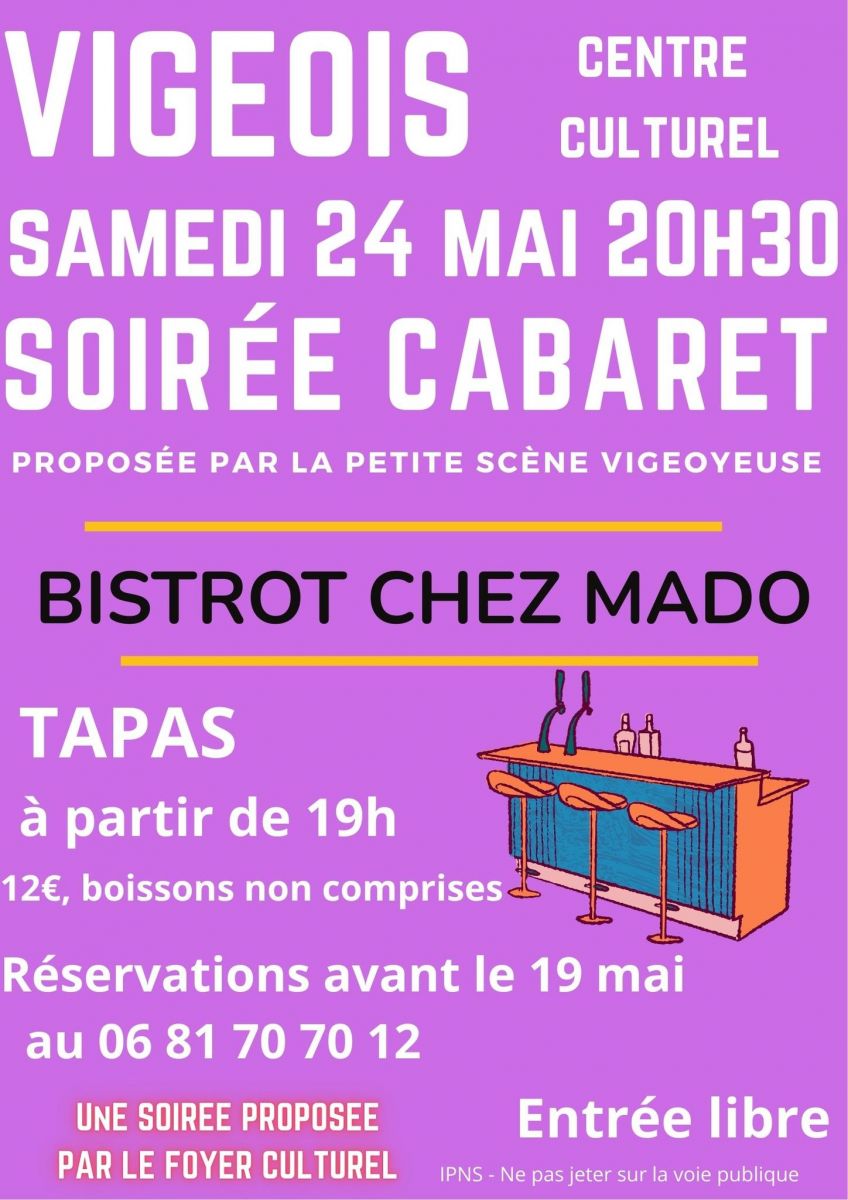 Soirée Cabaret : Bistrot chez Mado