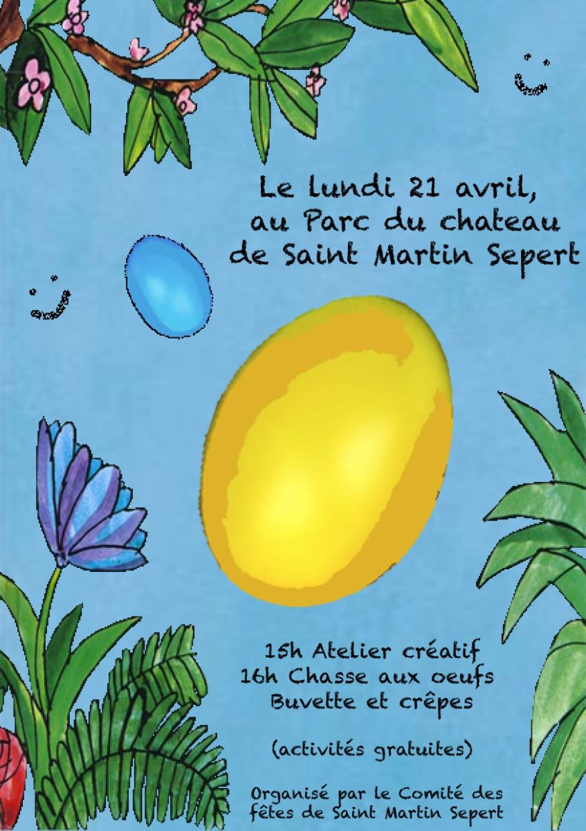 Chasse aux oeufs à Saint-Martin-Sepert