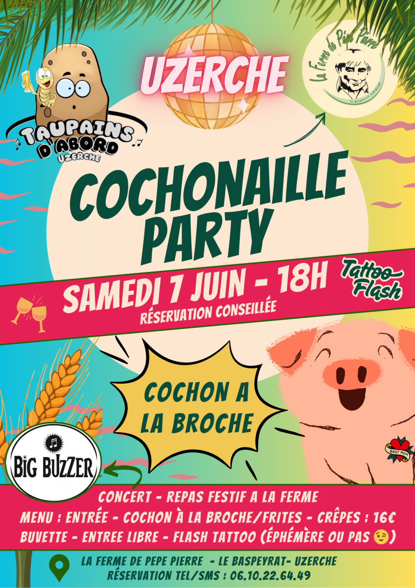 Repas festif concert : cochonaille party