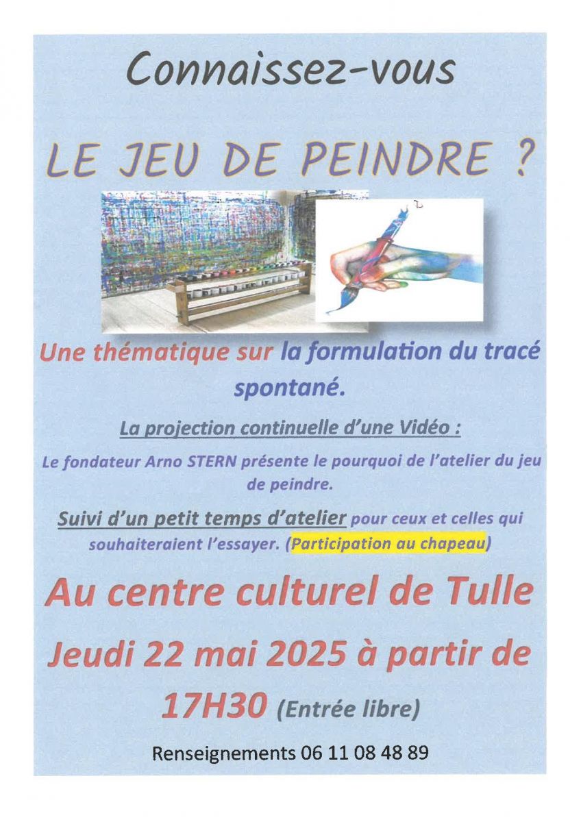 Connaissez-vous Le jeu de peindre ?