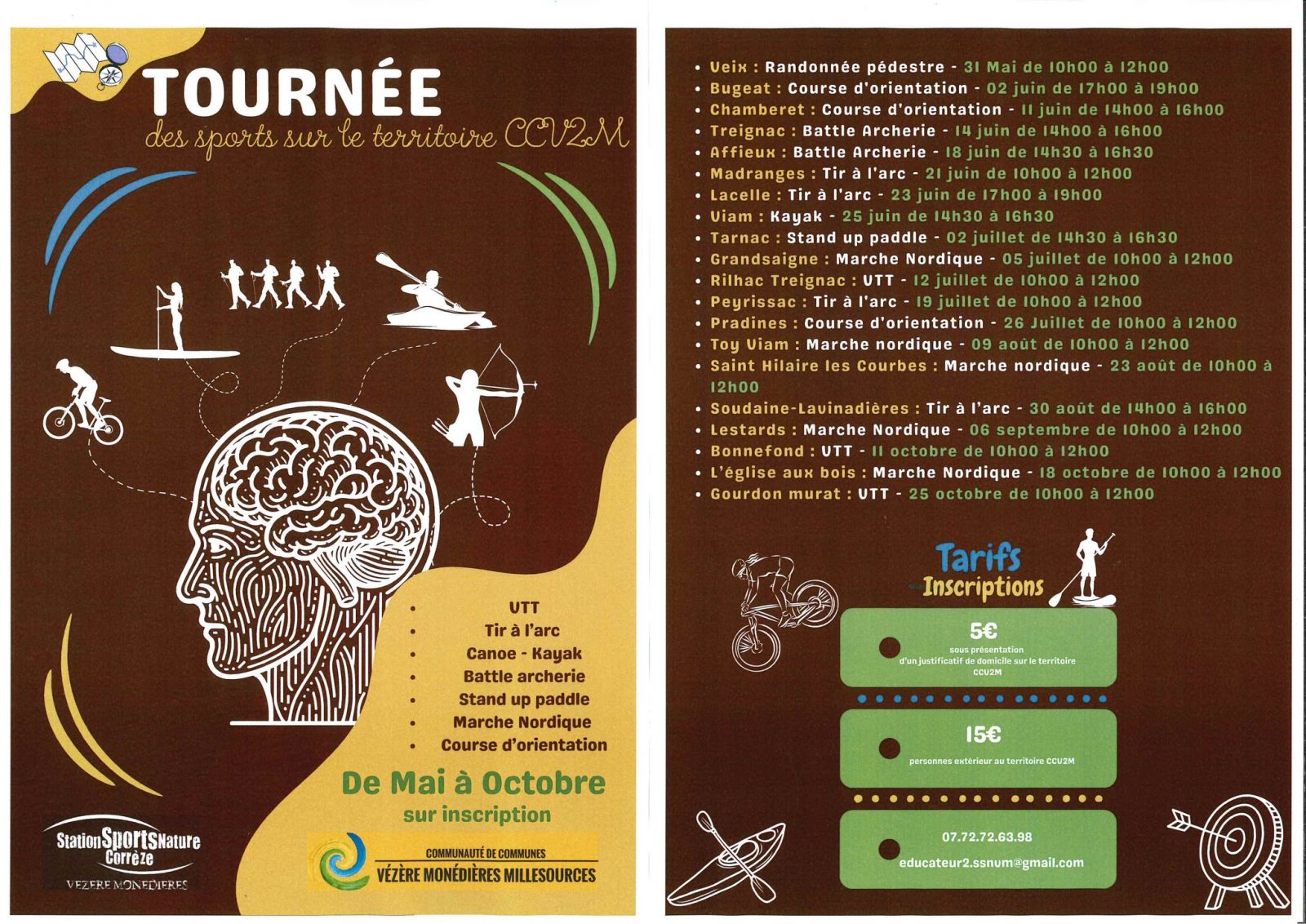 Tournée des sports sur le territoire CCV2M : B ...