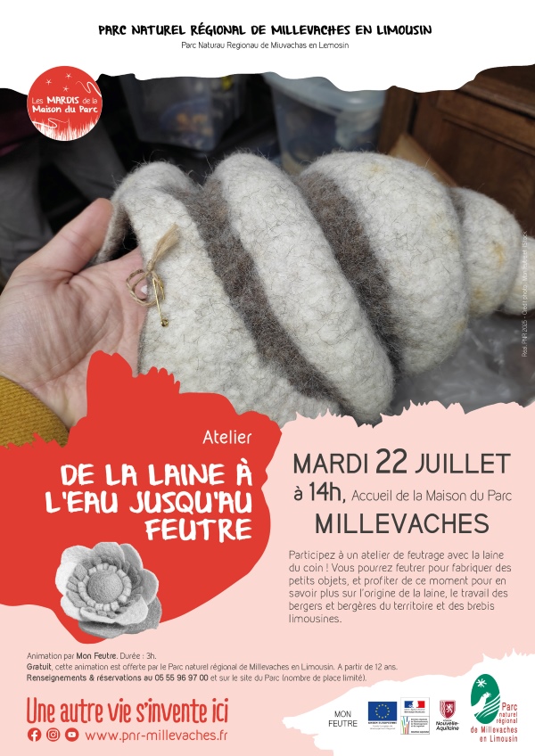 De la laine à l'eau jusqu'au feutre