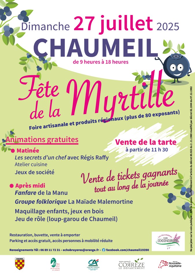 Fête de la myrtille