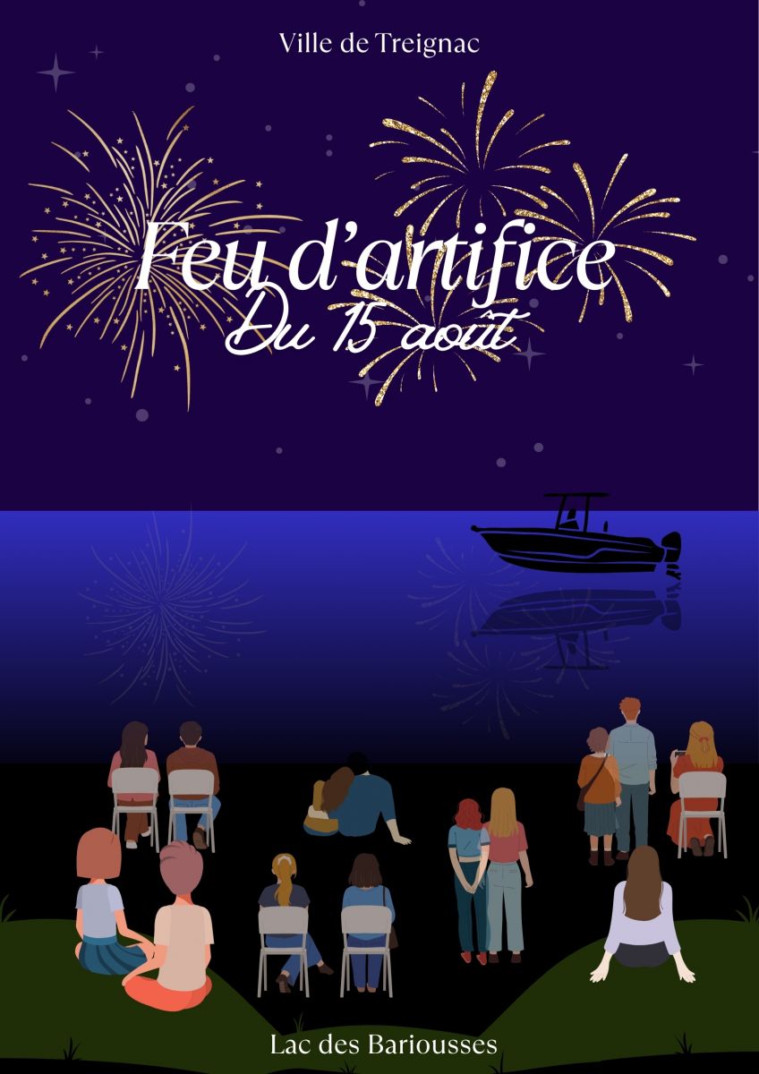 Feu d'artifice et concert au Lac des Barriousse