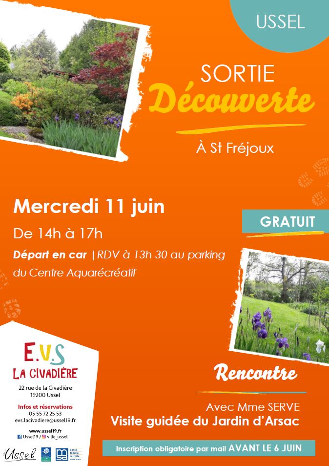 Sortie découverte Jardin d'Arsac