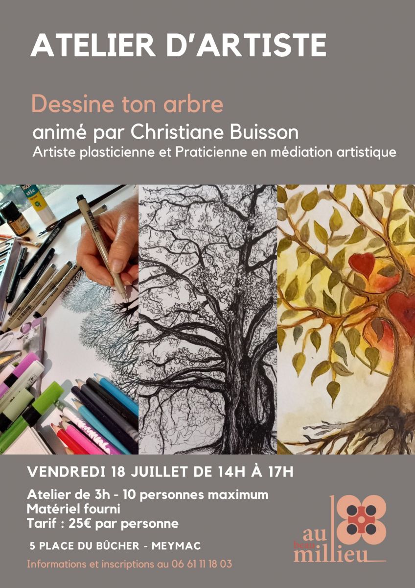 Atelier d'artiste "dessine ton arbre" Christia ...
