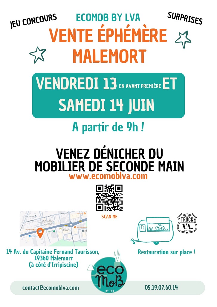 Vente éphémère de mobilier de seconde main