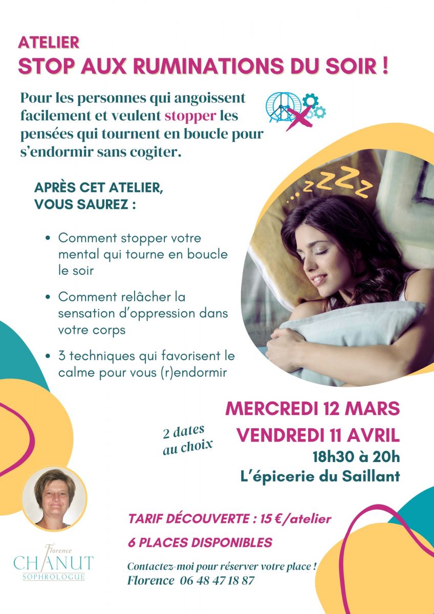 Atelier de Sophrologie: "STOP aux ruminations!