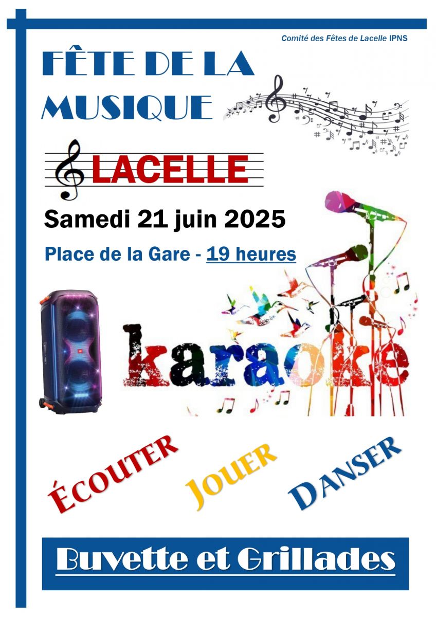 Fête de la Musique : Karaoké à Lacelle