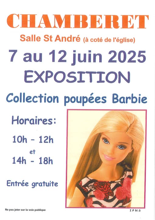 Exposition collection de poupées Barbie