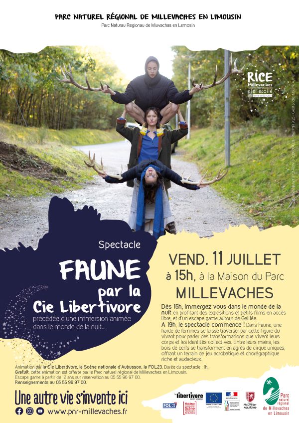 spectacle FAUNE par la Cie Libertivore + Escap ...