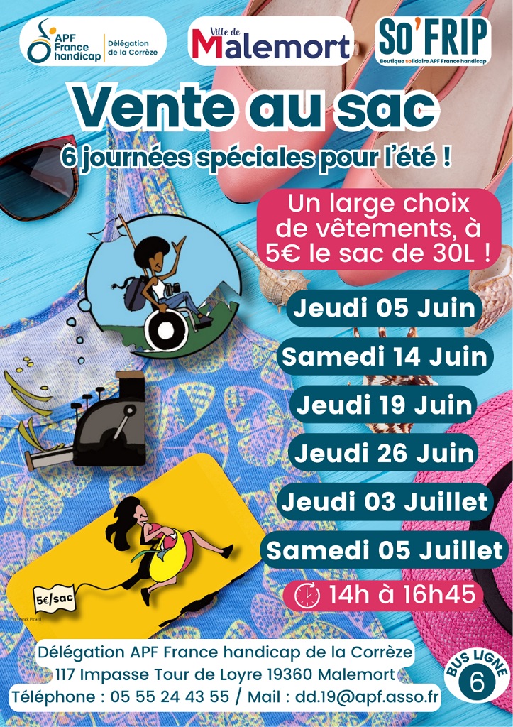 Vente au sac de vêtements d'occasion
