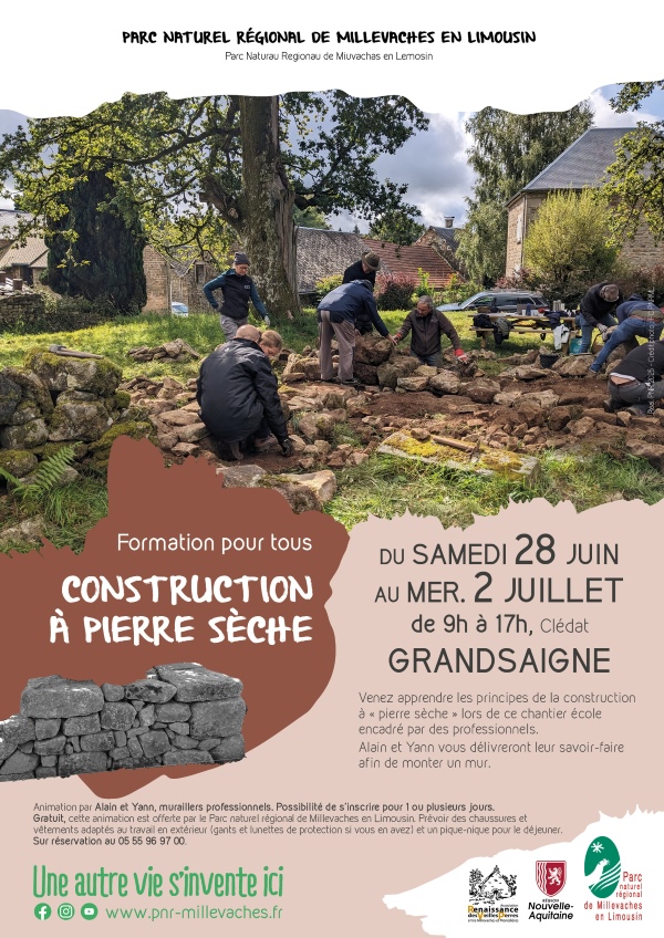Formation pour tous : Construction à pierre sèche