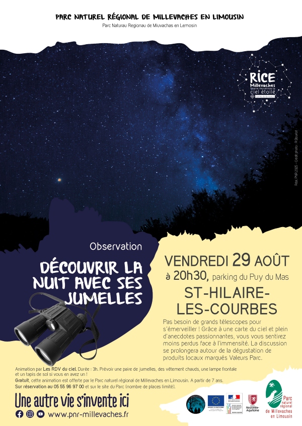 Découvrir la nuit avec ses jumelles