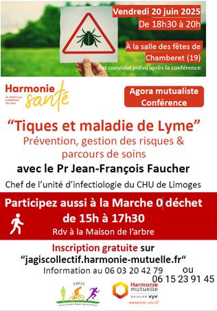 Tiques et maladie de Lyme + Marche 0 déchet