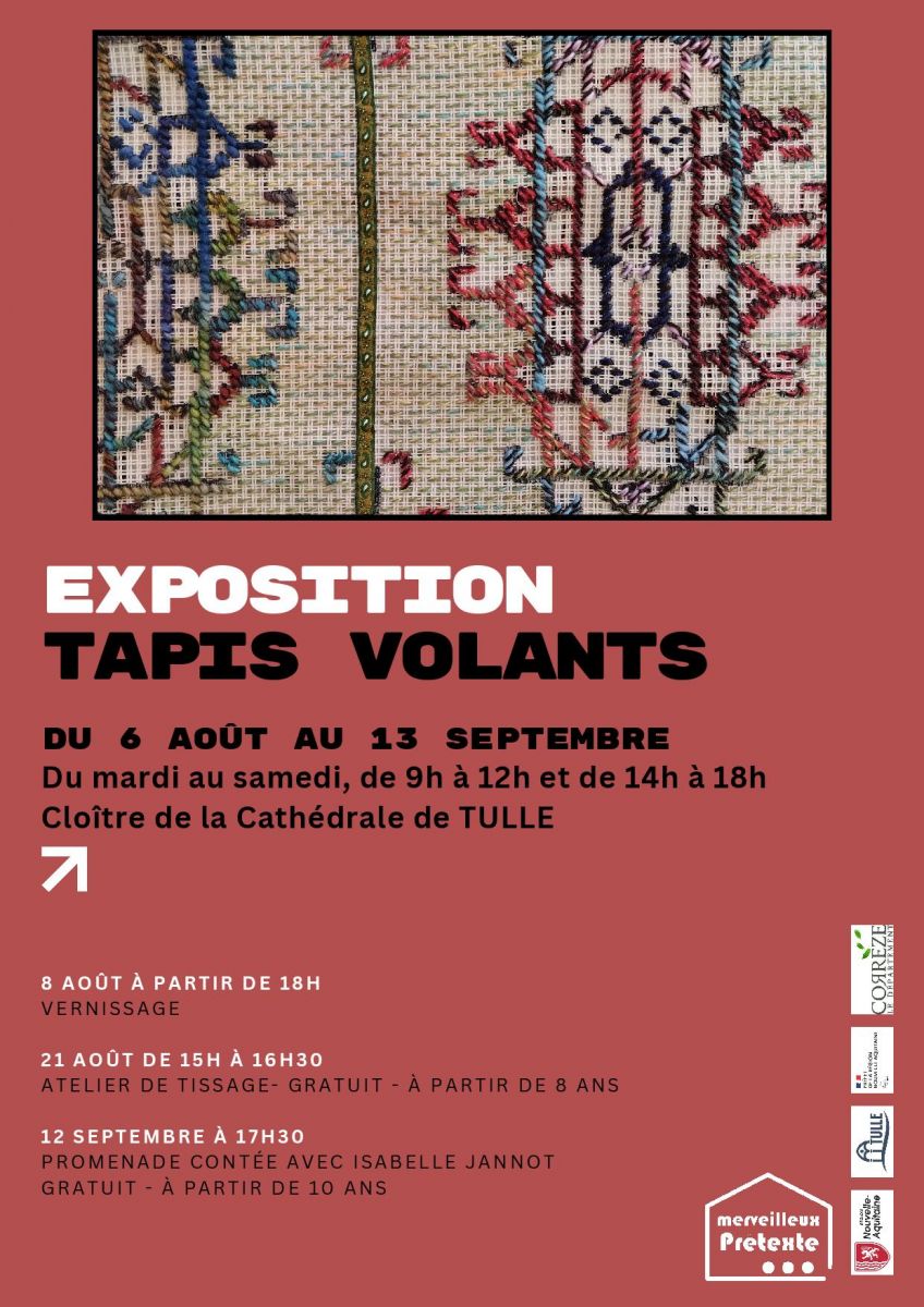 Cloître : Exposition Tapis volants