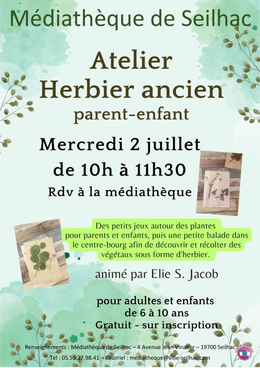 Atelier : Herbier