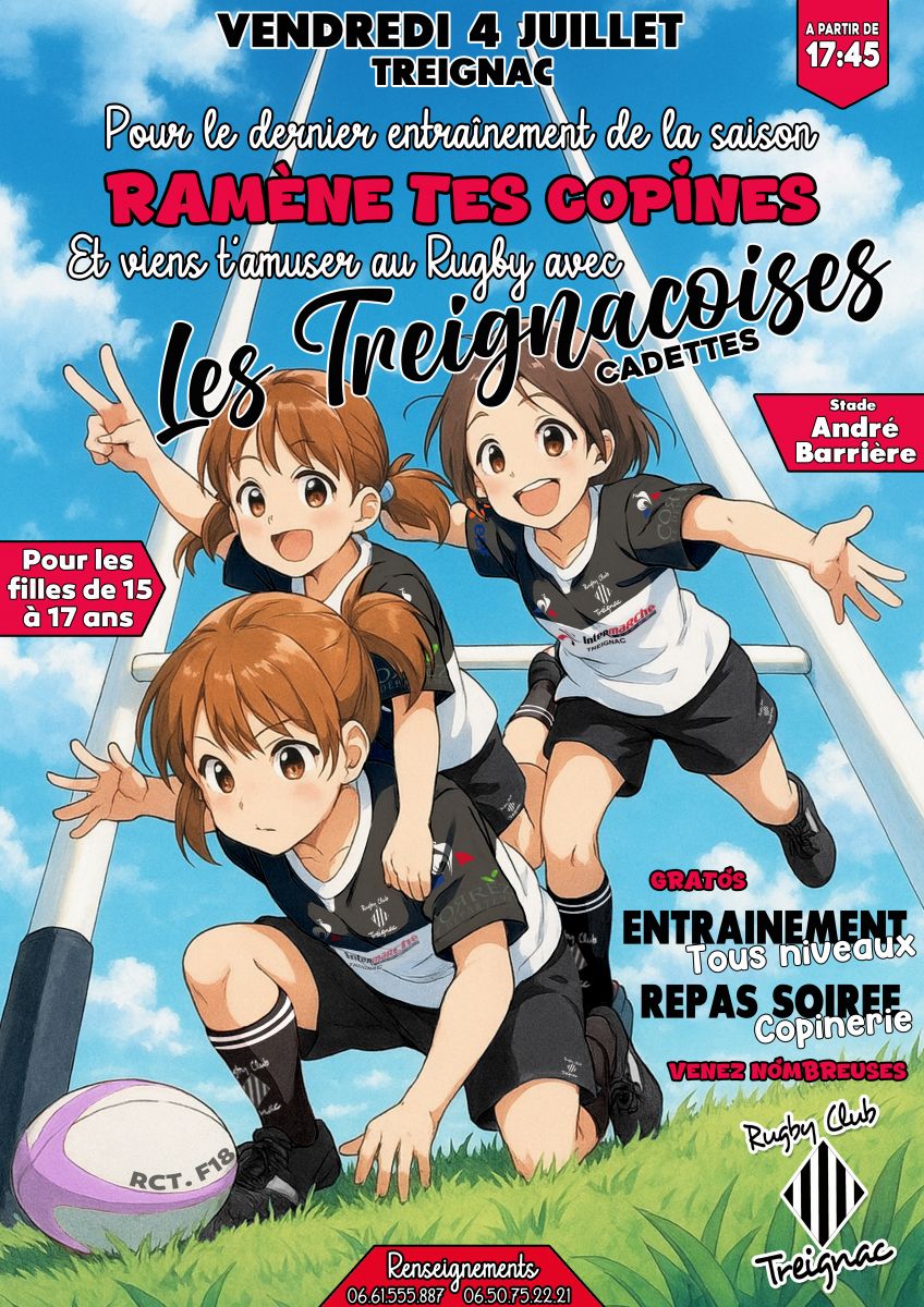 Rugby Club Treignac : dernier entraînement de  ...