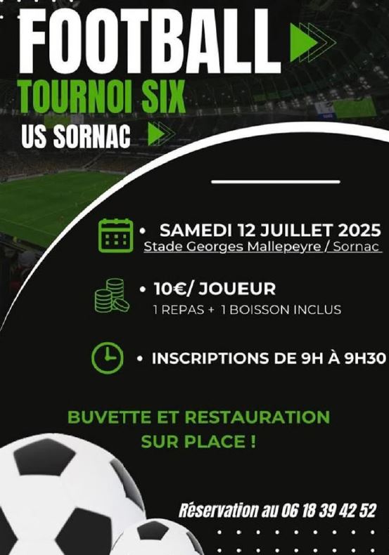 Football tournoi six US Sornac