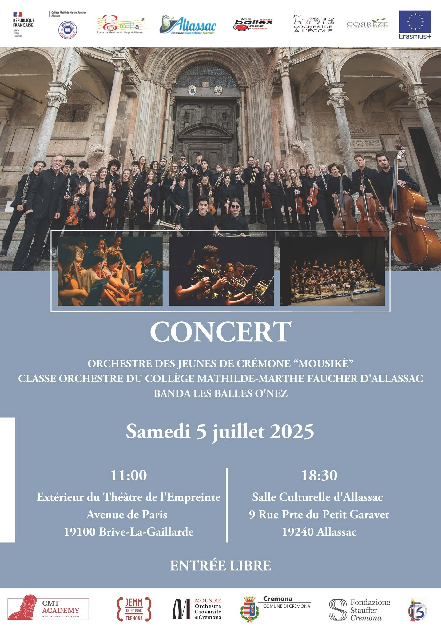 Concert des jeunes de Crémone "Mousiké" (Salle ...