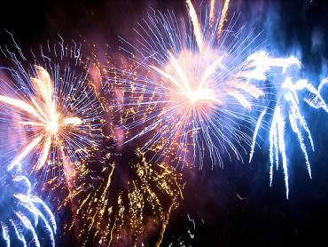 Feu d'artifice à Beaulieu-sur-Dordogne