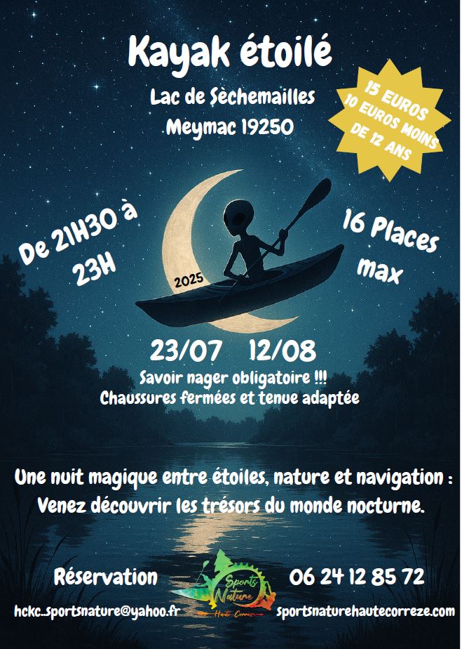 Kayak étoilé