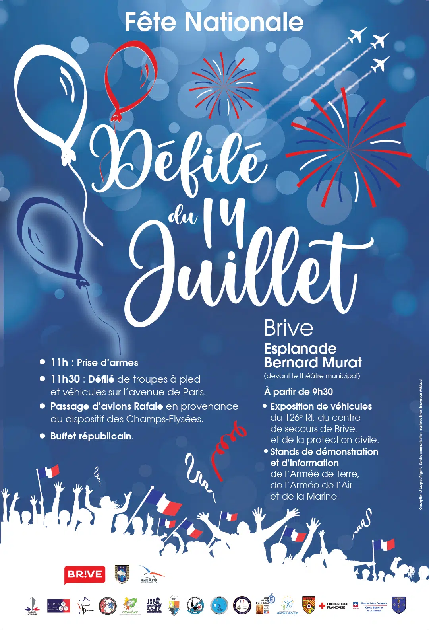 Fête nationale: Défilé à Brive