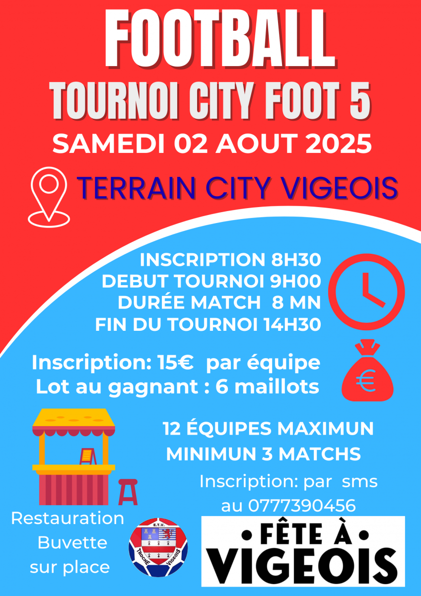 Tournoi city foot 5