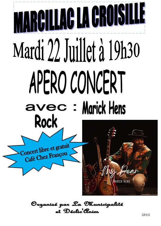 Apéro-concert Marick Hens