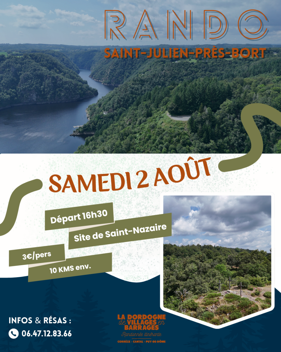 Randonnée Saint Julien près Bort