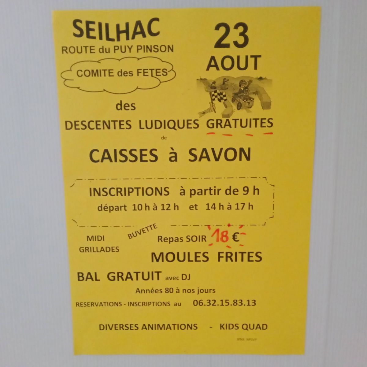 Descentes de caisson à savon et repas moules f ...