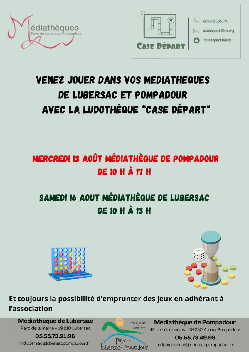 Atelier jeux de société à la médiathèque de Po ...