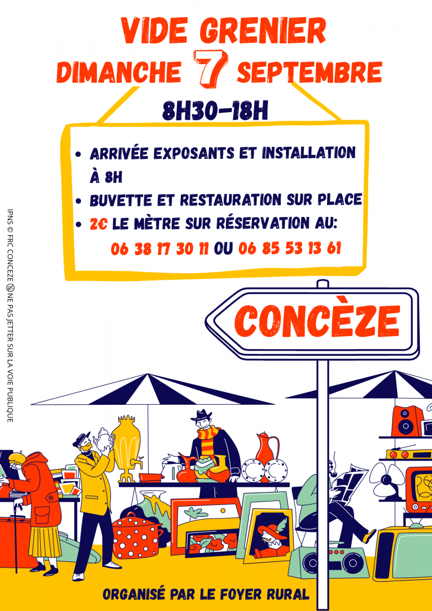 Vide-grenier à Concèze