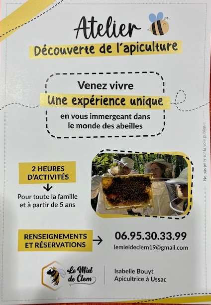 Atelier découverte de l'apiculture (Le miel de ...
