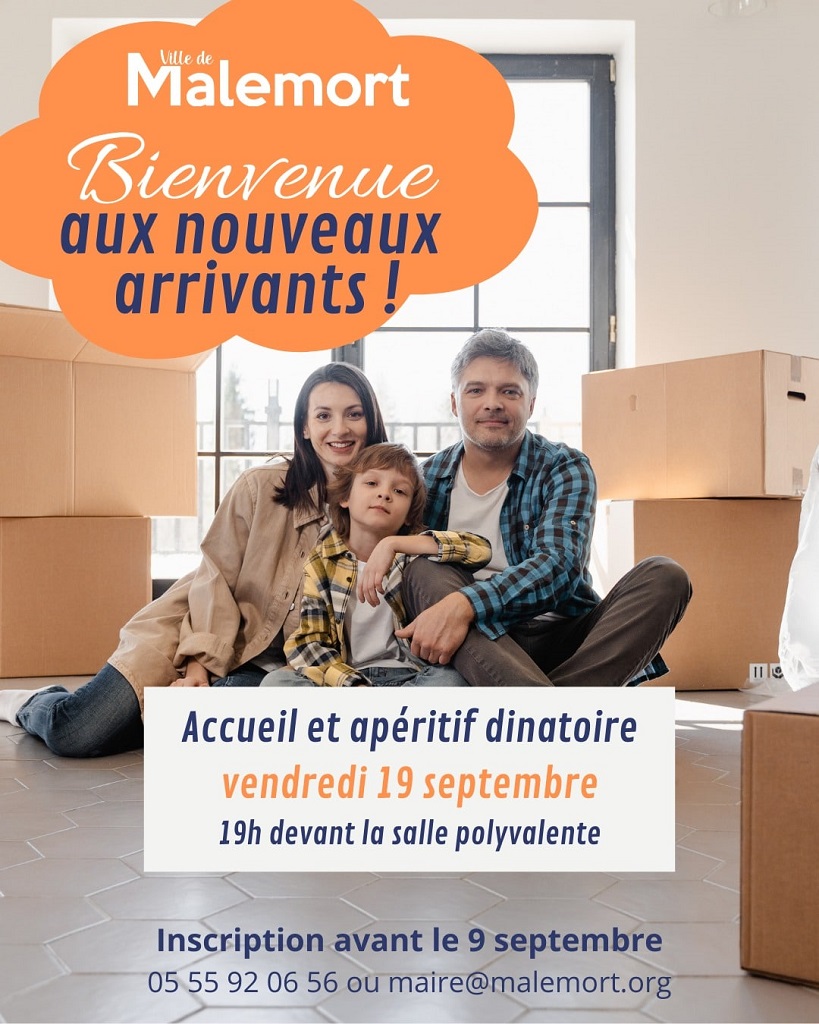 Bienvenue aux nouveaux arrivants