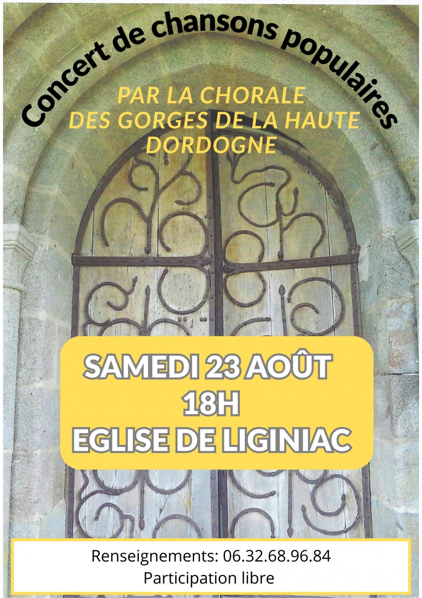 Concert de chansons populaires