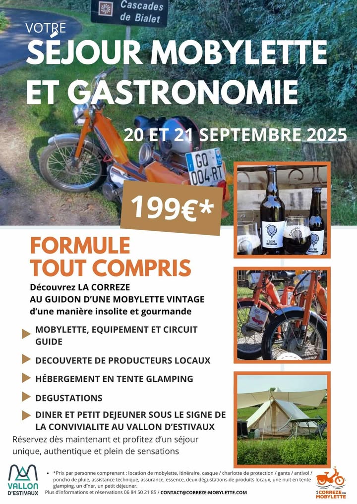 Séjour Mobylette et Gastronomie