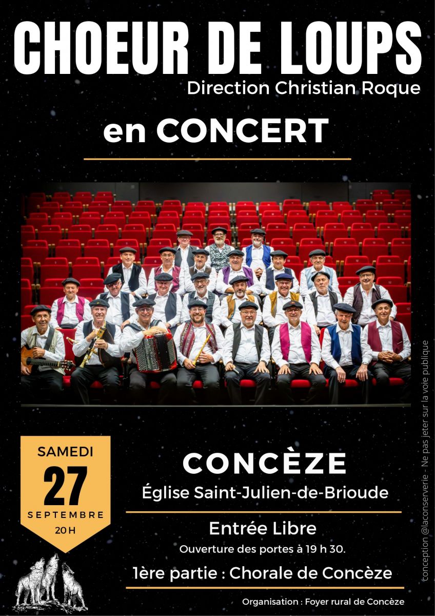 Concert de la chorale Choeur de Loups