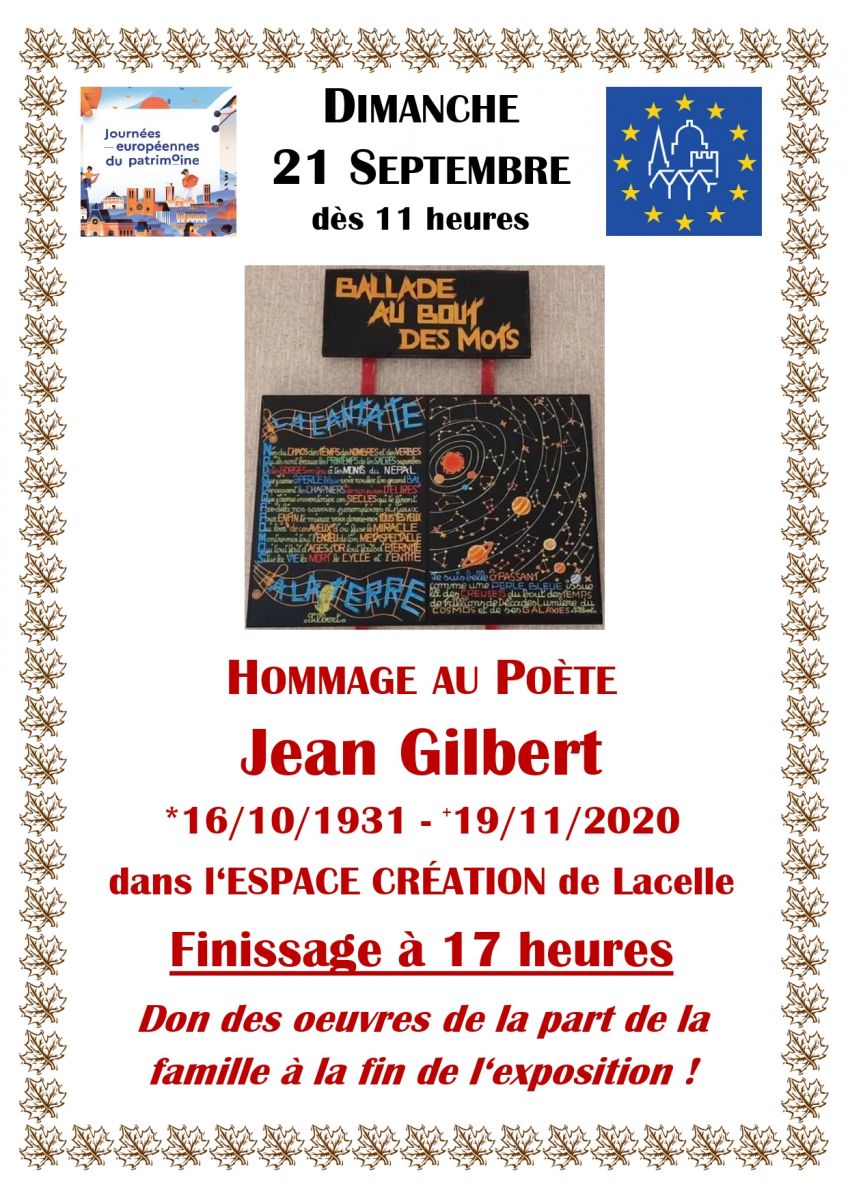 Journées du Patrimoine : Exposition hommage au ...