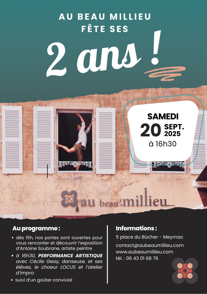 Au Beau MilLieu fête ses 20 ans !