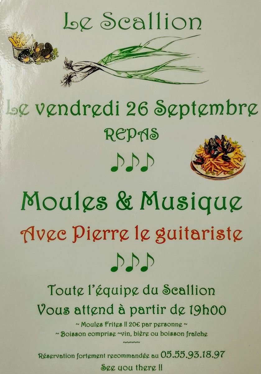 Soirée moules frites