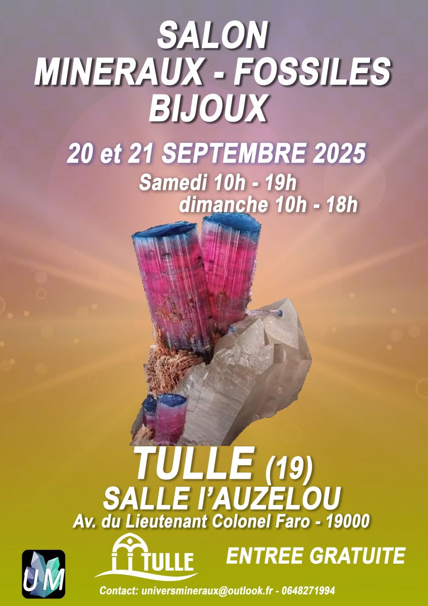 Salon des minéraux, fossiles, bijoux de créateur