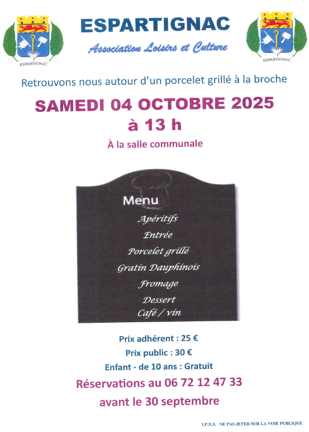 Porcelet à la broche