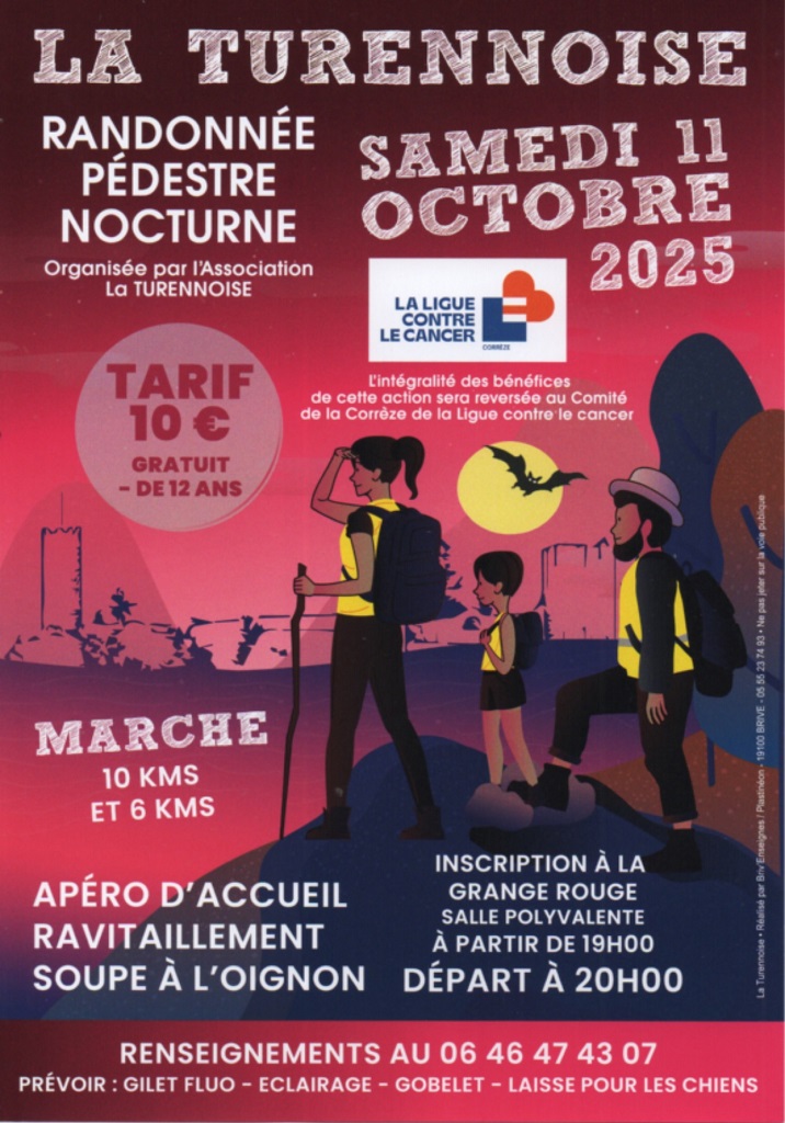 Octobre Rose : Randonnée pédestre nocturne La  ...