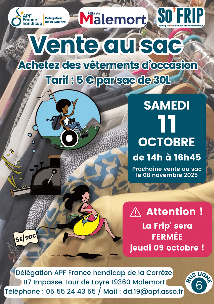 Vente au sac de vêtements d'occasion