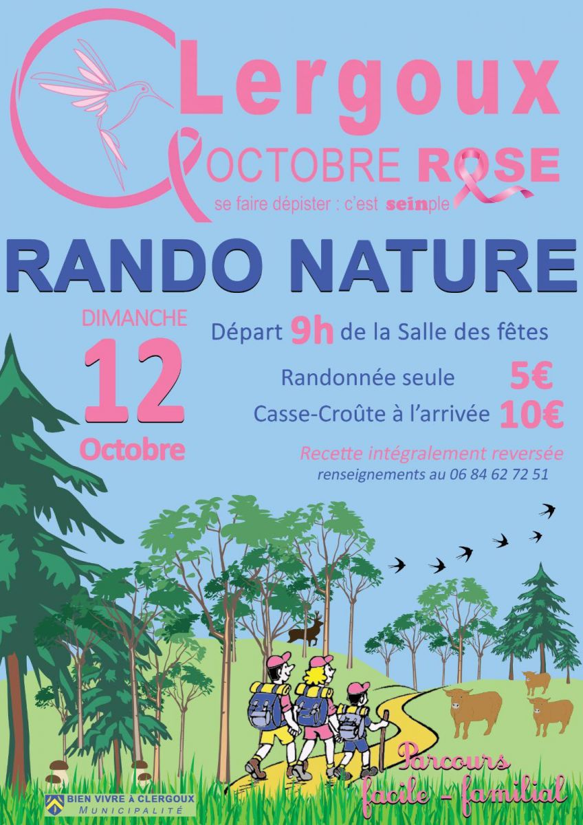 Rando Nature Octobre rose