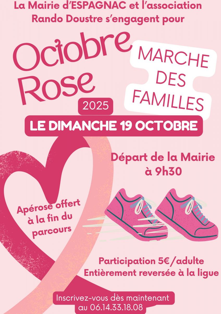 Octobre Rose : Marche des familles