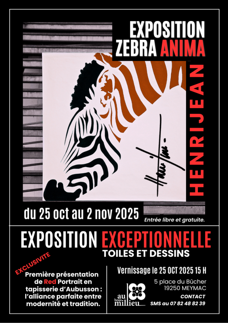 Exposition Zebra Anima d'Henri Jean