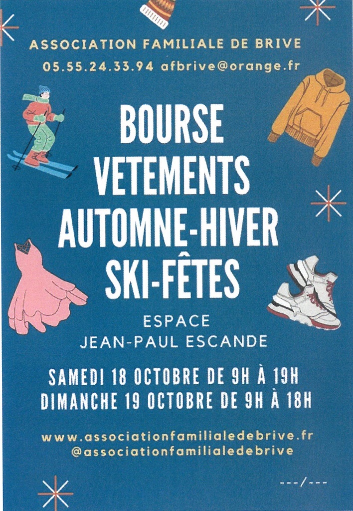 Bourse automne-hiver vêtements - ski - fêtes