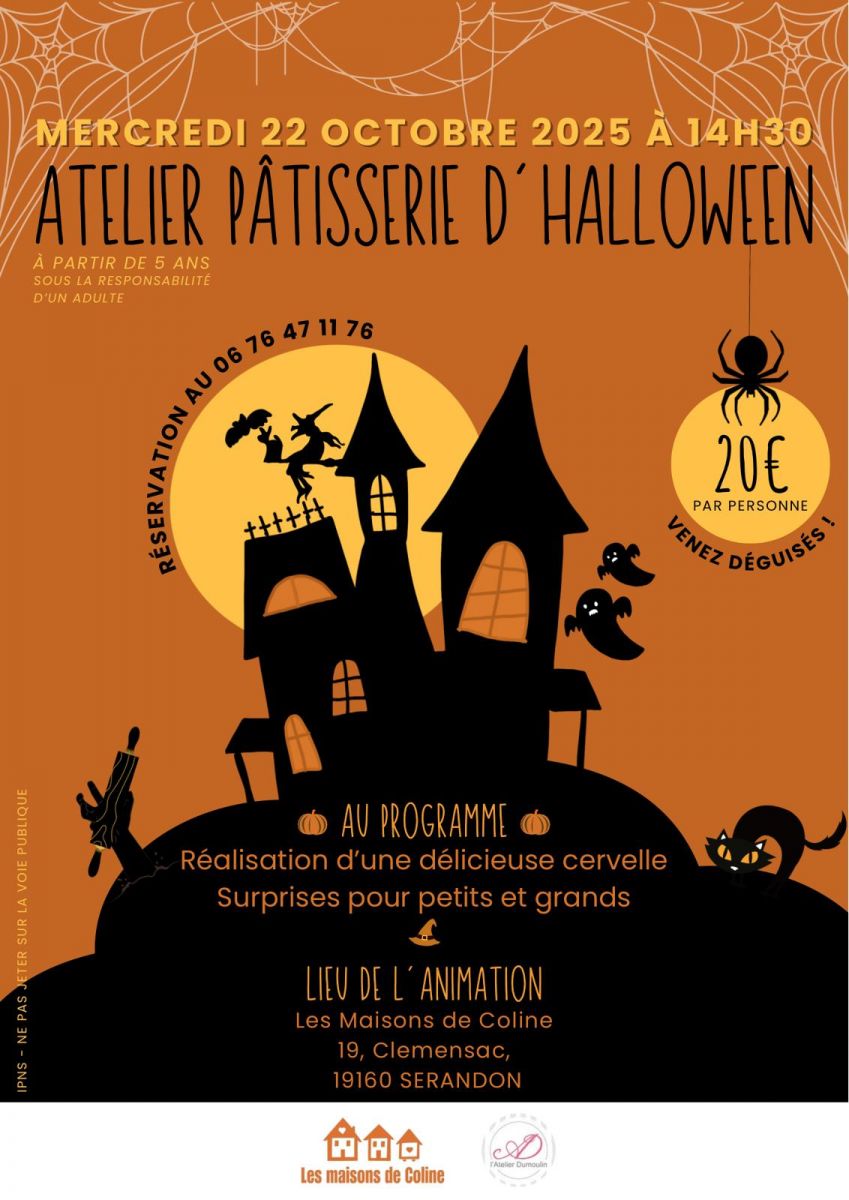 Atelier patisserie spécial Halloween